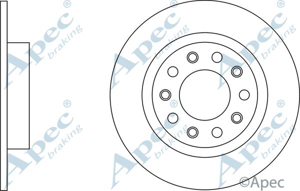 APEC BRAKING Jarrulevy DSK2861